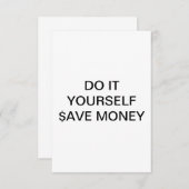 FAITES-LE VOUS-MÊME ~ Invitation / RSVP 3.5 x5 (Devant / Derrière)