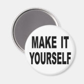 Faites-le vous-même Magnets ronds personnalisés (Recto/Verso)