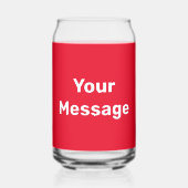 Faites-le vous-même Modèle de texte rouge et blanc (Recto)