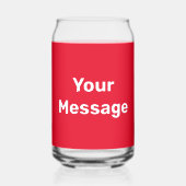 Faites-le vous-même Modèle de texte rouge et blanc (Verso)