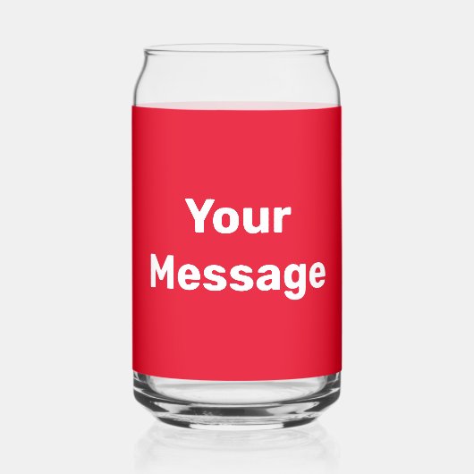 Faites-le vous-même Modèle de texte rouge et blanc (Verso)