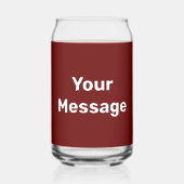 Faites-le vous-même Modèle de texte rouge foncé et (Verso)