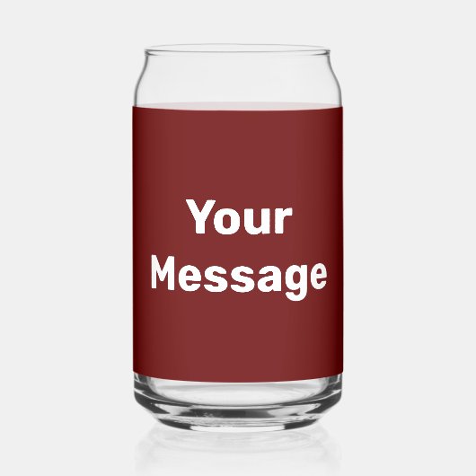 Faites-le vous-même Modèle de texte rouge foncé et (Verso)