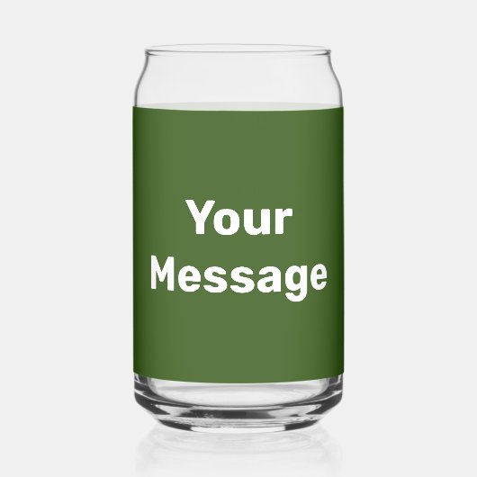 Faites-le vous-même Modèle de texte vert foncé et  (Recto)