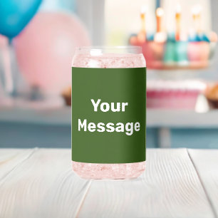 Faites-le vous-même Modèle de texte vert foncé et 