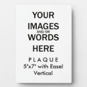 Faites-le vous-même - Plaque 5x7 avec Easel (Devant)