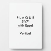 Faites-le vous-même - Plaque 5x7 avec Easel (Devant)