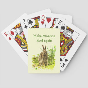 Faites les cartes de jeu de lapin de sorte de