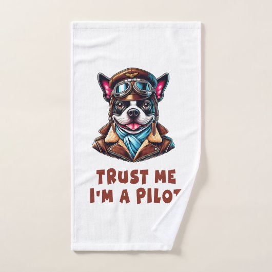 Faites-moi confiance, je suis pilote (Serviette à main)