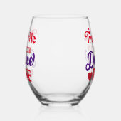 Faites-moi confiance Vous Pouvez Danser Vin Verre  (Gauche)