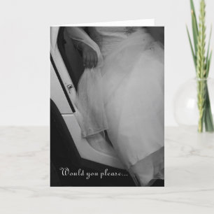 Faites-moi l'honneur d'être ma hôtesse carte d'inv