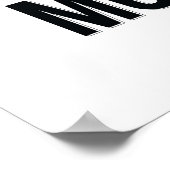 Faites moins - Poster blanc contre les citations i (Coin)