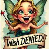 Faites NIER VOTRE SOUHAIT D'Anniversaire Carte Fée