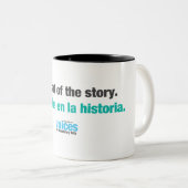 Faites partie de la tasse de bilingue d'histoire (Devant droit)