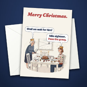 Faites passer la sauce, carte de Noël drôle pour u