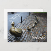 Faites Place À La Carte Postale Ducklings (Devant / Derrière)