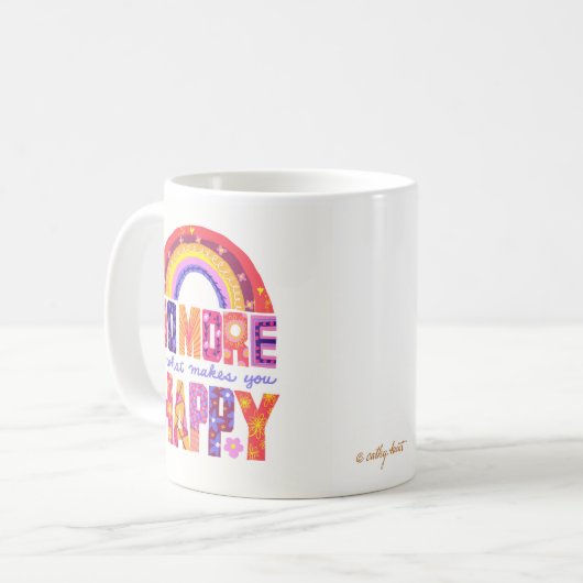 Faites plus de ce qui vous rend heureux Mug (Devant gauche)