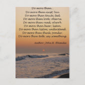 Faites Plus Que... Carte postale (Devant)