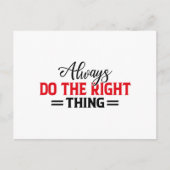 Faites Toujours La Bonne Chose - Carte Postale De  (Devant)