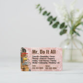 Faites tout Carte de visite Handyman (Debout devant)