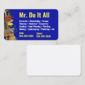 Faites tout Carte de visite Handyman (Devant / Derrière)