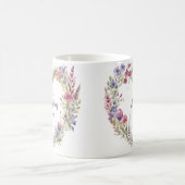 Faites tout en amour Coeur Floral Chrétien Mug (Centre)