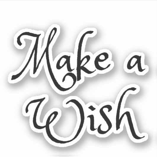 Faites un autocollant de Wish (Devant)
