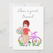 Faites un bon voyage, carte postale. Dessin avec u (Devant)