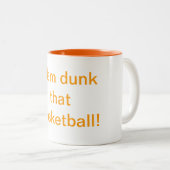 Faites un slam dunk avec ce Mug d'humour de basket (Devant droit)