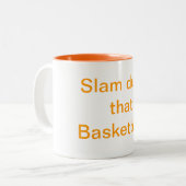 Faites un slam dunk avec ce Mug d'humour de basket (Devant gauche)