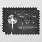 Faites un souhait ! Invitation de sweet sixteen (Devant / Derrière)