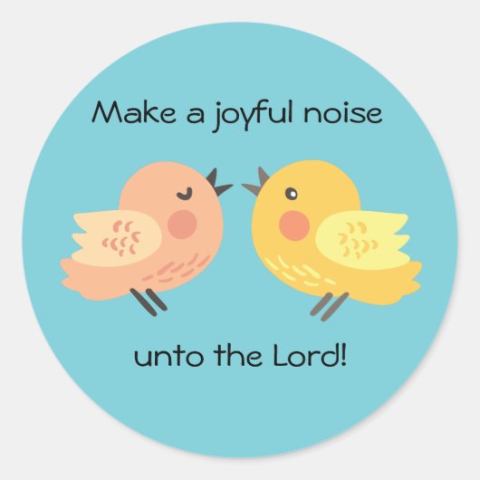 Faites un Sticker pour petits oiseaux de bruit joy (Devant)
