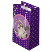 Faites un voeu ! Petit sac cadeau de hibou (Dos Angle)
