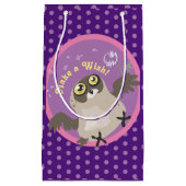 Faites un voeu ! Petit sac cadeau de hibou (Devant)