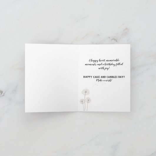 Faites une carte d'anniversaire (Intérieur)