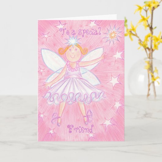 Faites une carte d'anniversaire "Ami spécial" (Fleur jaune)