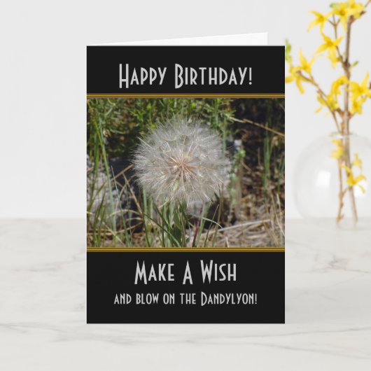 Faites une carte d'anniversaire de Dandylyon de (Fleur jaune)