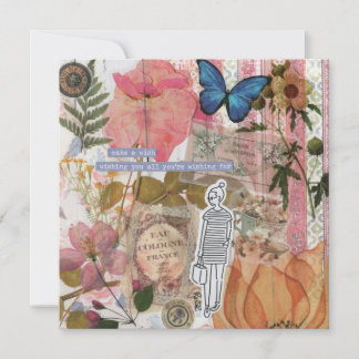 Faites une carte de voeux à plat