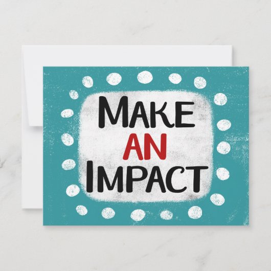 Faites une carte de voeux Impact (Devant)