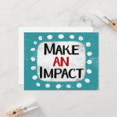 Faites une carte de voeux Impact (Devant/Arrière en situation)