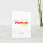 Faites Une Carte De Voeux Promesse Day (Dos)