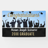 Faites une fête ! Bannière de graduation personnal (Horizontal)