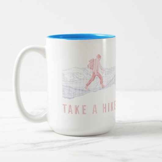 Faites une randonnée dans la Mug à café à deux ton (Gauche)