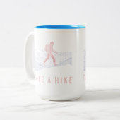 Faites une randonnée dans la Mug à café à deux ton (Devant gauche)