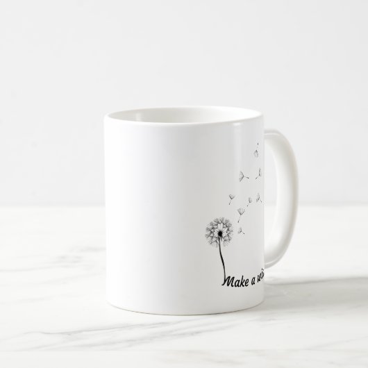 Faites une tasse potable de pissenlit de souhait (Devant droit)