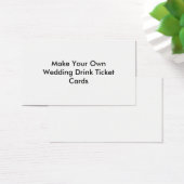 Faites vos propres cartes de billets pour boissons (Bureau)
