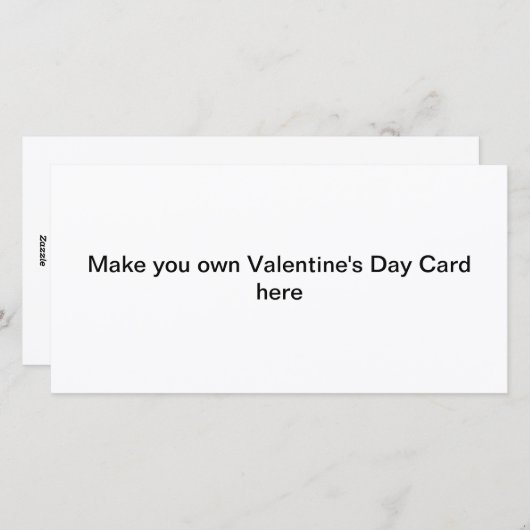 Faites vos propres cartes de Saint Valentin (Devant / Derrière)