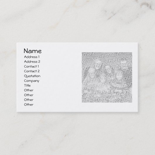 Faites vos propres cartes de visite (Devant)