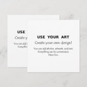 Faites vos propres cartes postales carrés ou invit (Devant / Derrière)