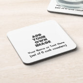 Faites vos propres dessous de verre faits sur (Côté gauche)